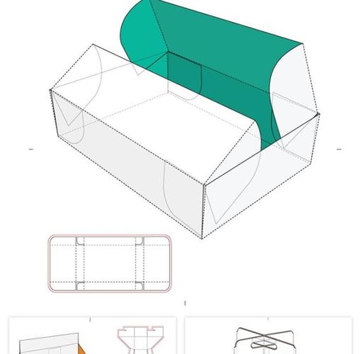 165款矢量纸盒纸箱礼盒产品包装刀版图折叠平面展开图