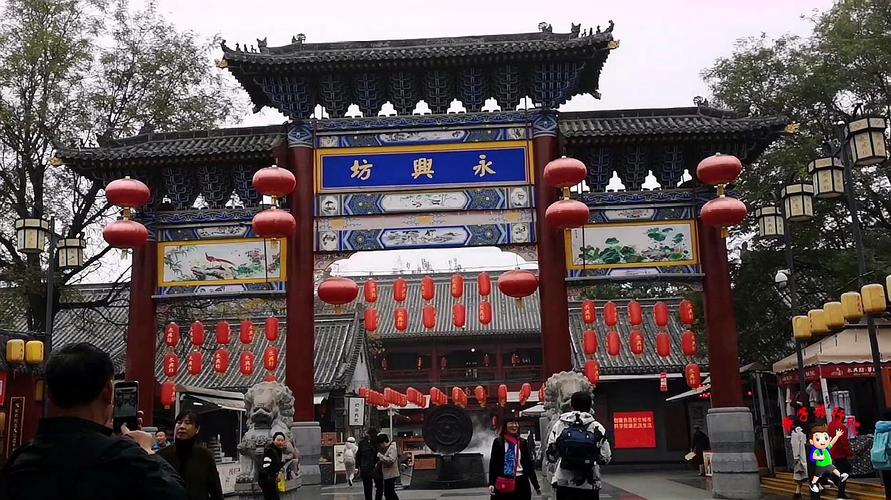 西安网红景点永兴坊,人气非常火爆