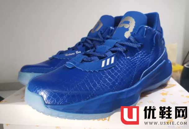 鞋舌的部位一般是利拉德的logo,一边是ric flair 头像