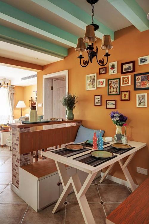 复古美式乡村田园风,这样的装修还挺别致的呢!喜欢这样的美!