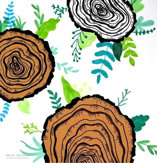 儿童画教程|岁月的年轮_儿童画_教程_小朋友_春天去哪