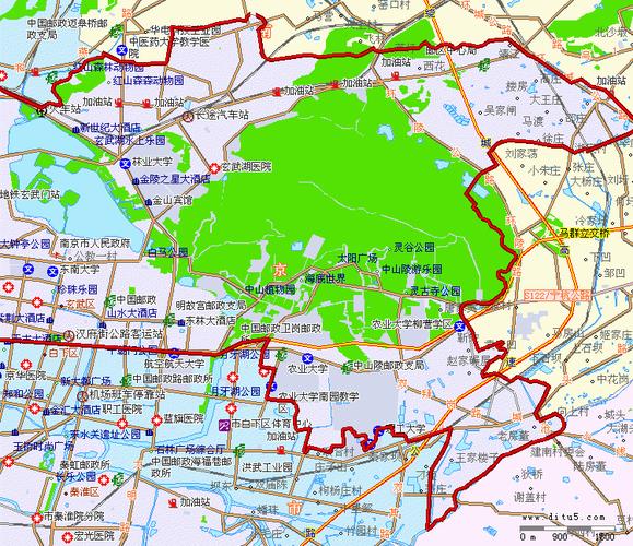 玄武区地图全图,玄武区地图高清版下载 - 8264户外.