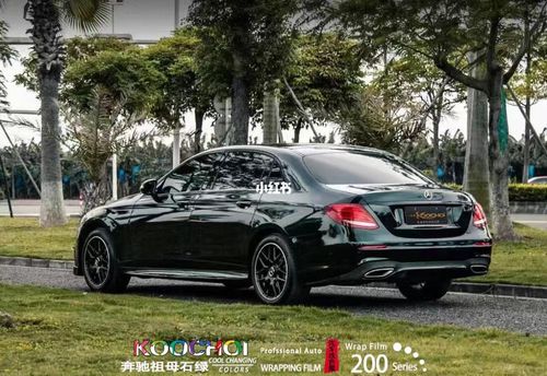 koochoi酷彩改色膜 #奔驰e级 #奔驰祖母石绿 正品!