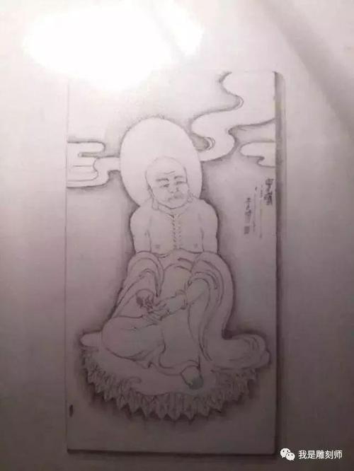 我是雕刻师大师的创意白描美轮美奂的玉雕设计图
