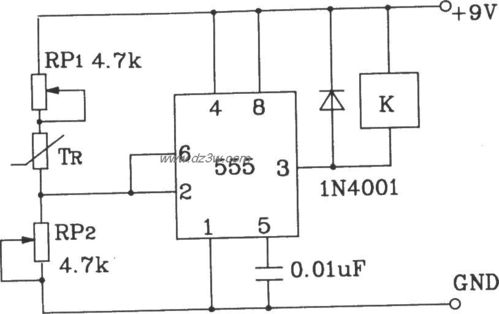 t-121温度传感器构成温度控制电路