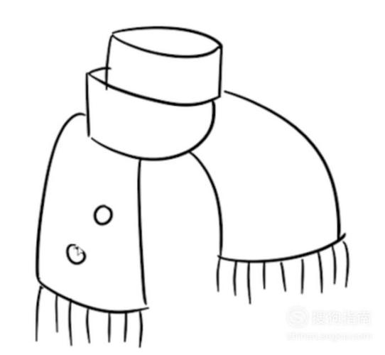 儿童简笔画教程大全 围巾简笔画的画法图解