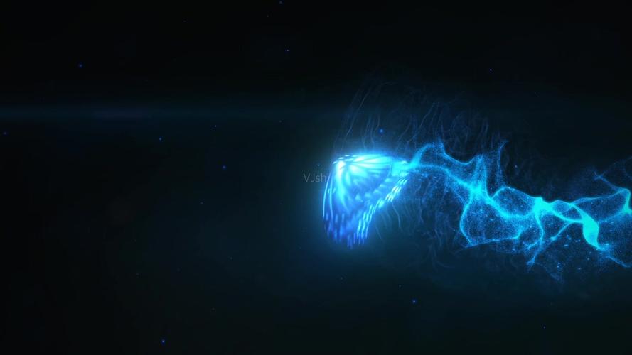 蝴蝶飞行轨迹粒子拖尾_1920x1080_高清视频素材下载(编号:1174694)