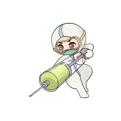 抗击疫情打针病毒