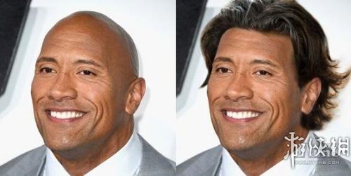 光头男星长出头发会啥样? ps高手开脑洞硬汉变白领