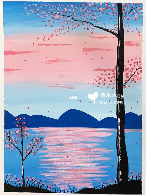 水粉风景画_风景画_水粉画_文化_绘画