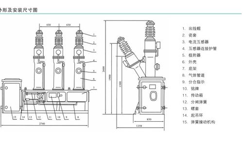 lw8405户外高压六氟化硫断路器