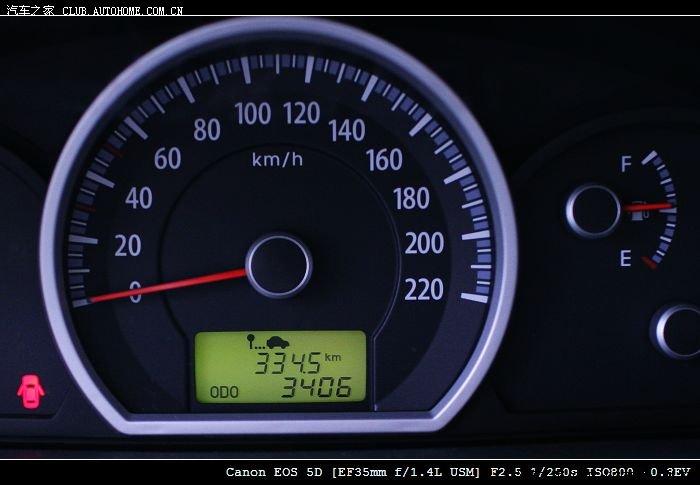 狮跑里程表再次测试(100公里),测试结果准确.