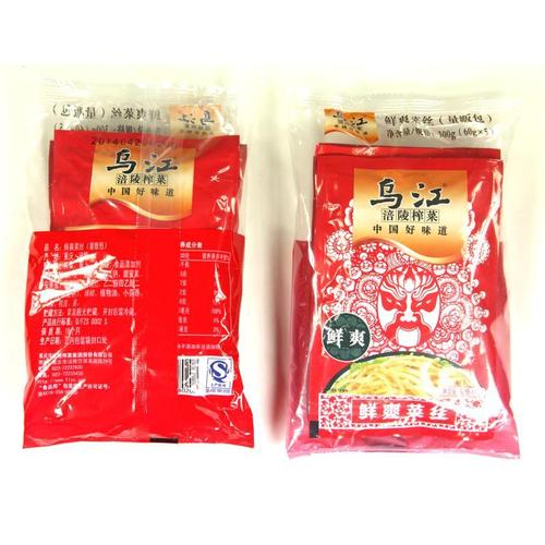 乌江鲜爽菜丝60g*5量贩包装 涪陵榨菜 重庆特产开胃下饭菜泡菜咸菜