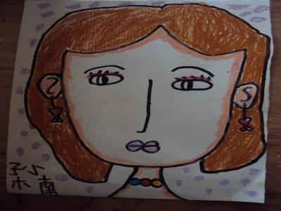 我的好妈妈的脸简笔画