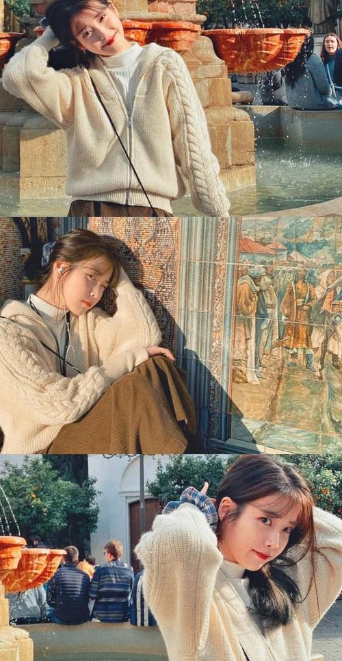 折耳8月23日 神仙iu 李知恩 三屏壁纸分享