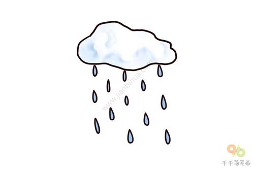下雨天简笔画