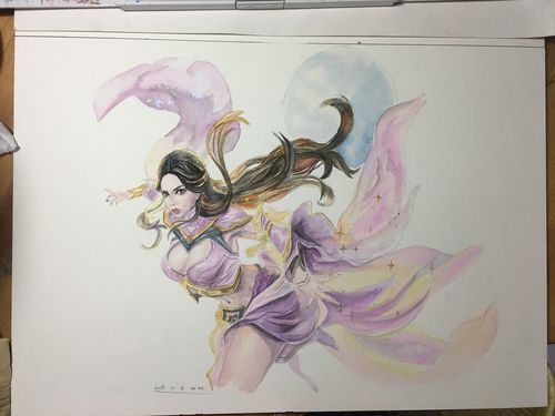 王者荣耀水彩露娜