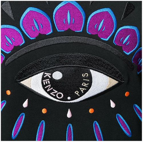 kenzo 高田贤三 女士纯棉圆领眼睛图案长袖t恤运动衫卫衣