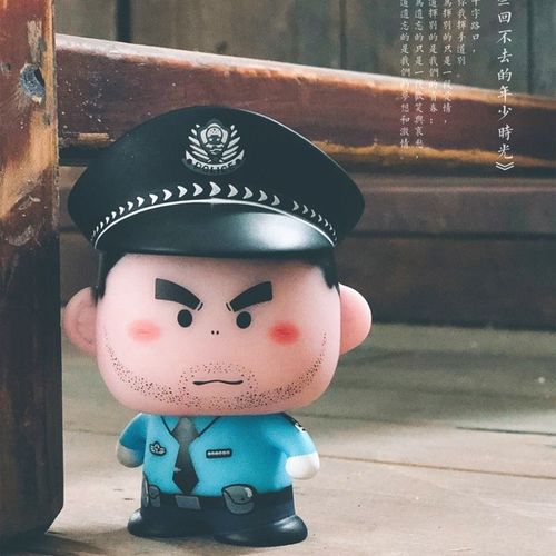 [想得美文化创意工作室] 渣叔 原创警署礼品 卡通玩偶手办 警察公仔