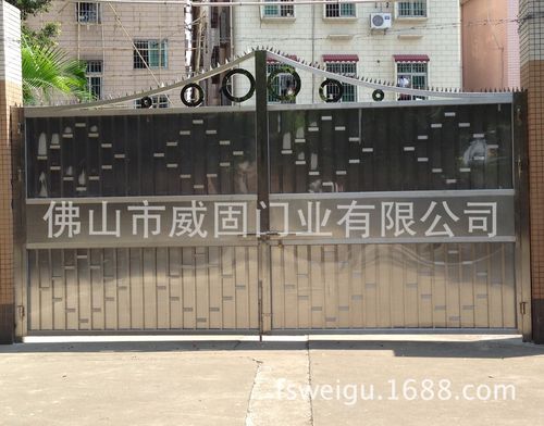 厂家生产批发订做工厂学校加固型不锈钢大门