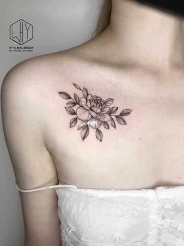 素花遮盖78 是个小遮盖02_纹身_小清新_街道口自由行热门攻略