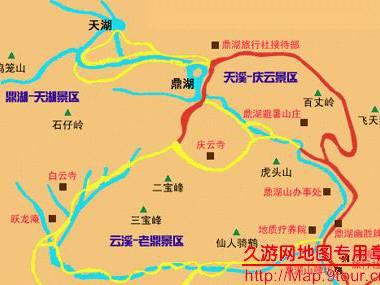 鼎湖山导游图全图,鼎湖山导游图高清版下载 - 8264.