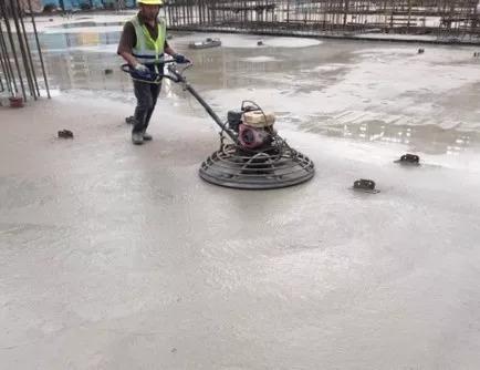 混凝土板面收光