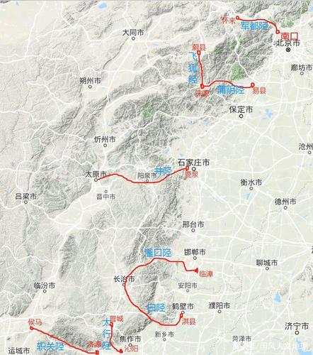 太行八陉之南三陉与崤函古道