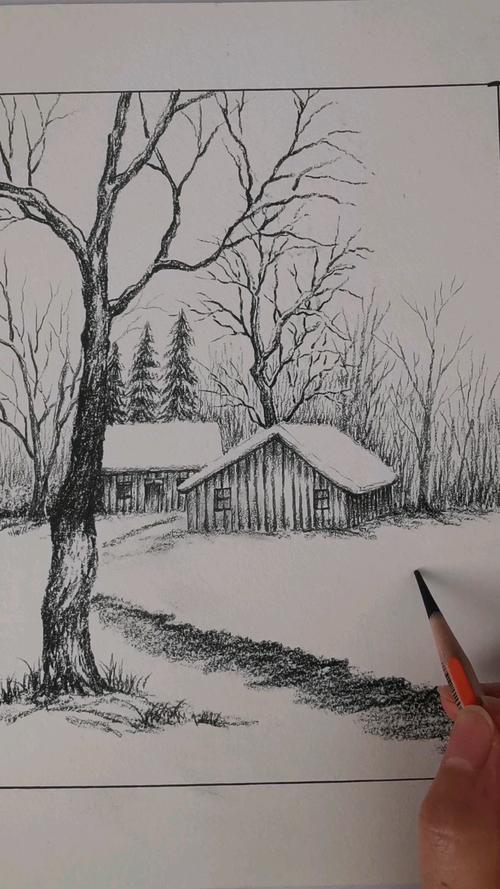 不一样的人生慢动作教你画雪景