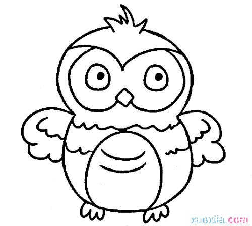 简单卡通动物铅笔画