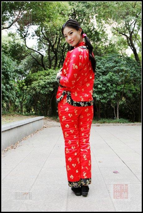 五花大绑旗袍美女_360图片