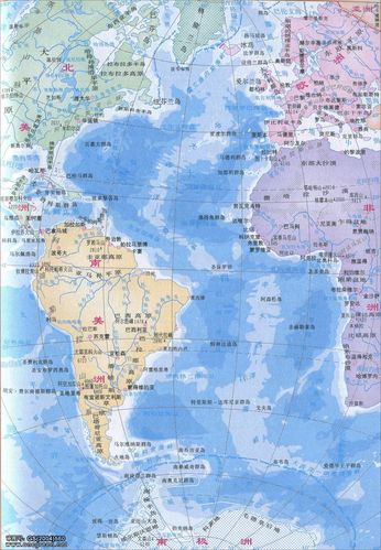 大西洋地图中文版