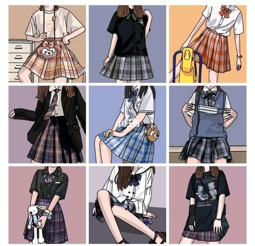 超喜欢_手绘_jk制服_素材_头像