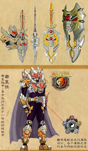铠甲勇士设计图一览部分