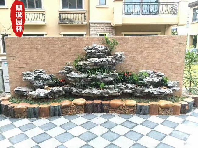 英石庭院布置摆放观赏石英石假山流水制作材料英石风景装饰石