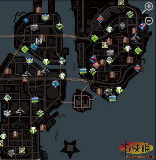 黑道圣徒3商店分布图