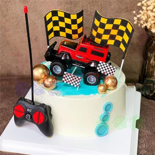 越野车生日蛋糕遥控汽车蛋糕儿童男孩男士北京上海广州深圳杭州重庆