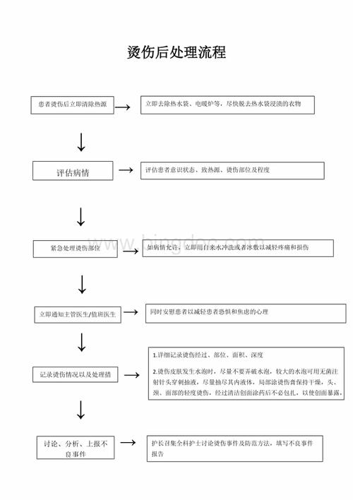 基础医学 烫伤处理流程图.docx
