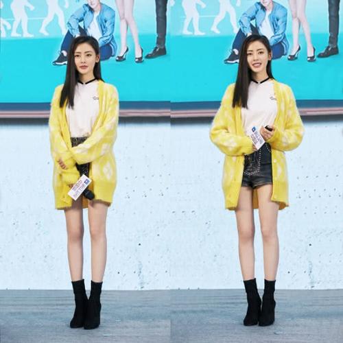 张天爱只是穿了条高腰短裤,一双大长腿就撩力十足,网友:真的美