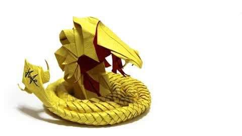 魔鬼眼镜蛇视频折纸地狱眼镜蛇折纸眼镜王蛇复杂折纸黑豹爪子制作方法