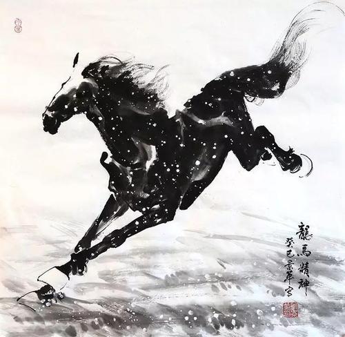 有人曾评价大师"写马","志节高尚,飘逸不羁,多状江湖;若以近观,其所"