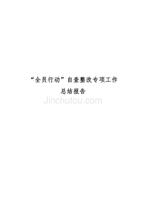 "全员行动"自查整改专项工作总结报告