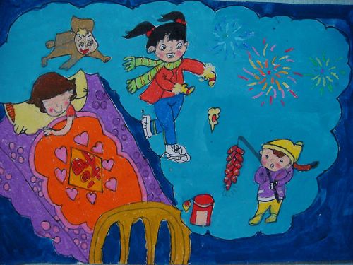 新年水彩画图集