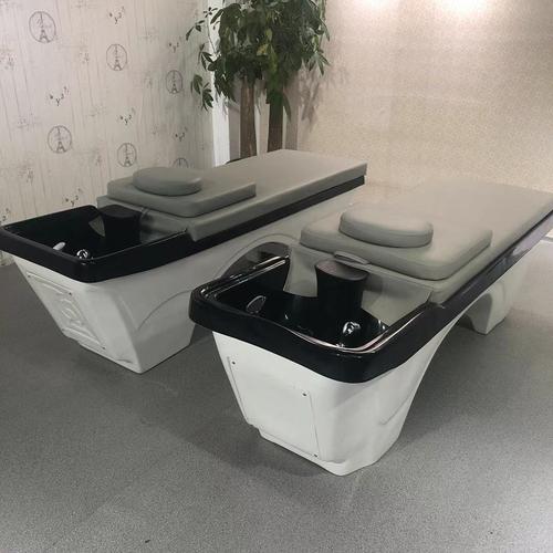 厂家直销玻璃钢半躺洗头床泰式洗头床陶瓷盆洗头床水疗洗头床