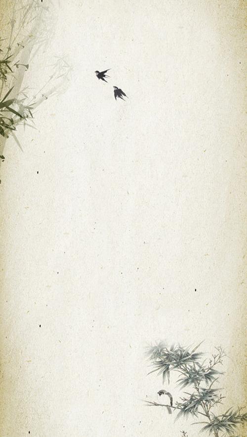 当前素材简约水墨中国风海报背景设计