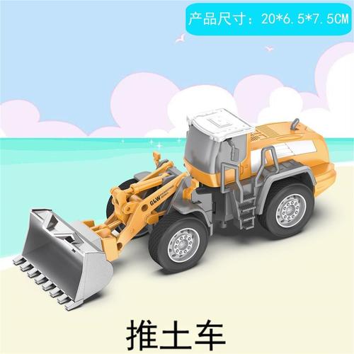 合金仿真模型工程车玩具挖掘机玩具吊车推土车卡车合金玩具车套装挖掘