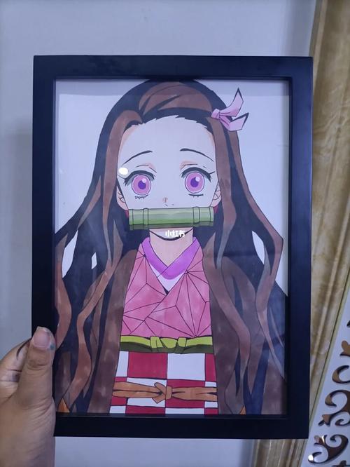 鬼灭之刃祢豆子 手绘_鬼灭之刃_手绘_文化_绘画