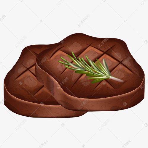 卡通美味的牛排矢量素材