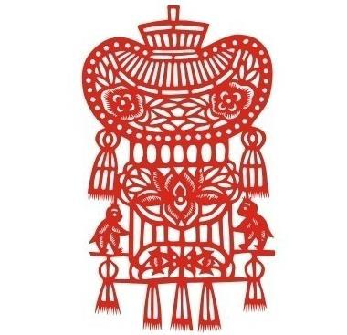 元宵节剪纸灯笼制作方法的窗花剪纸图案大全与最新的花灯剪纸