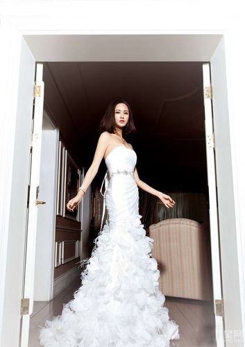 张歆艺唯美婚纱写真 张歆艺婚纱照